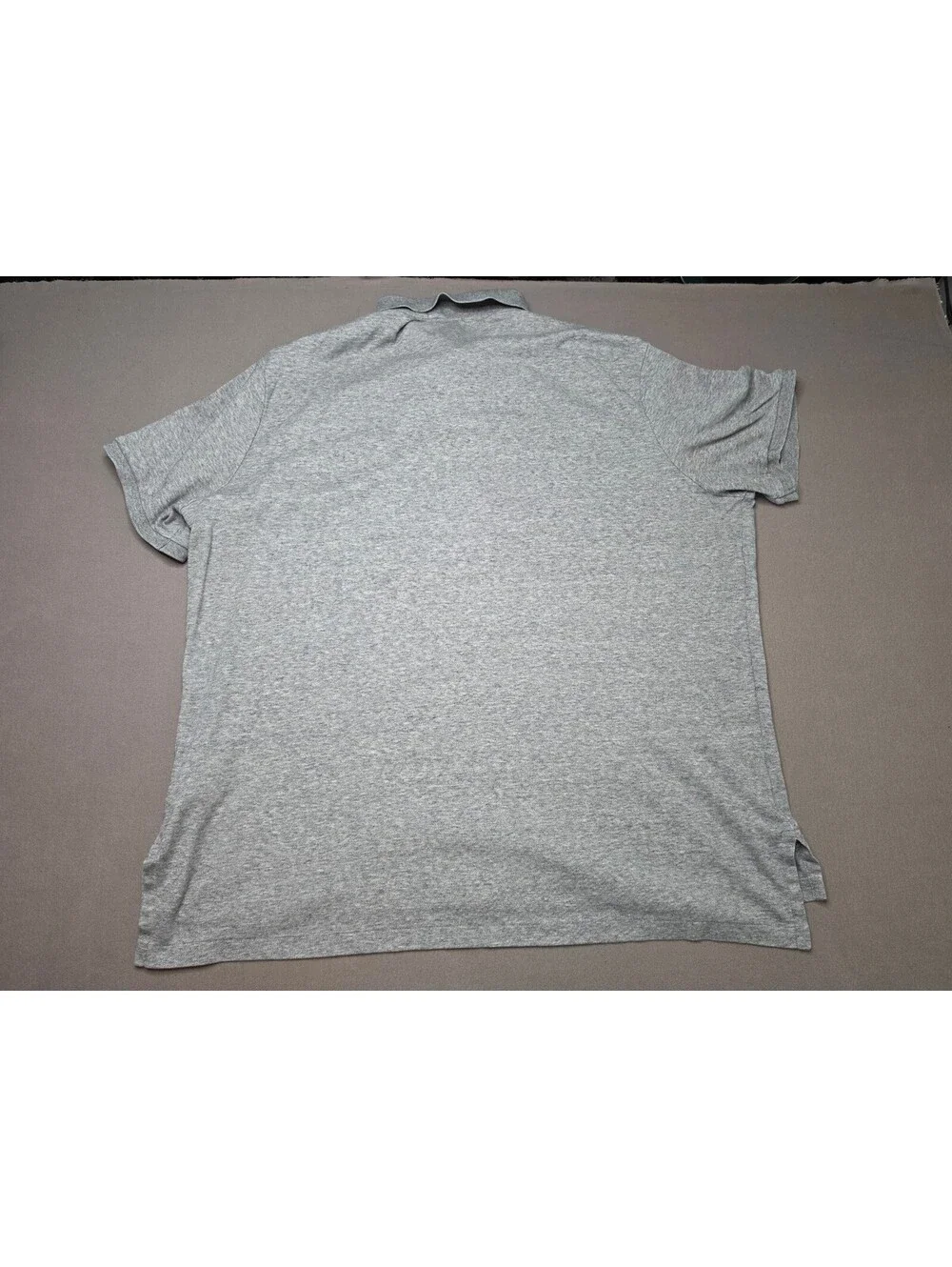 Polo Ralph Lauren Mens XXL Gray Heather Polo Shirt Black Pony 100% Cotton